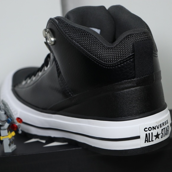 Converse Black Leather All Star Insulation Boots - Picture 6 of 7